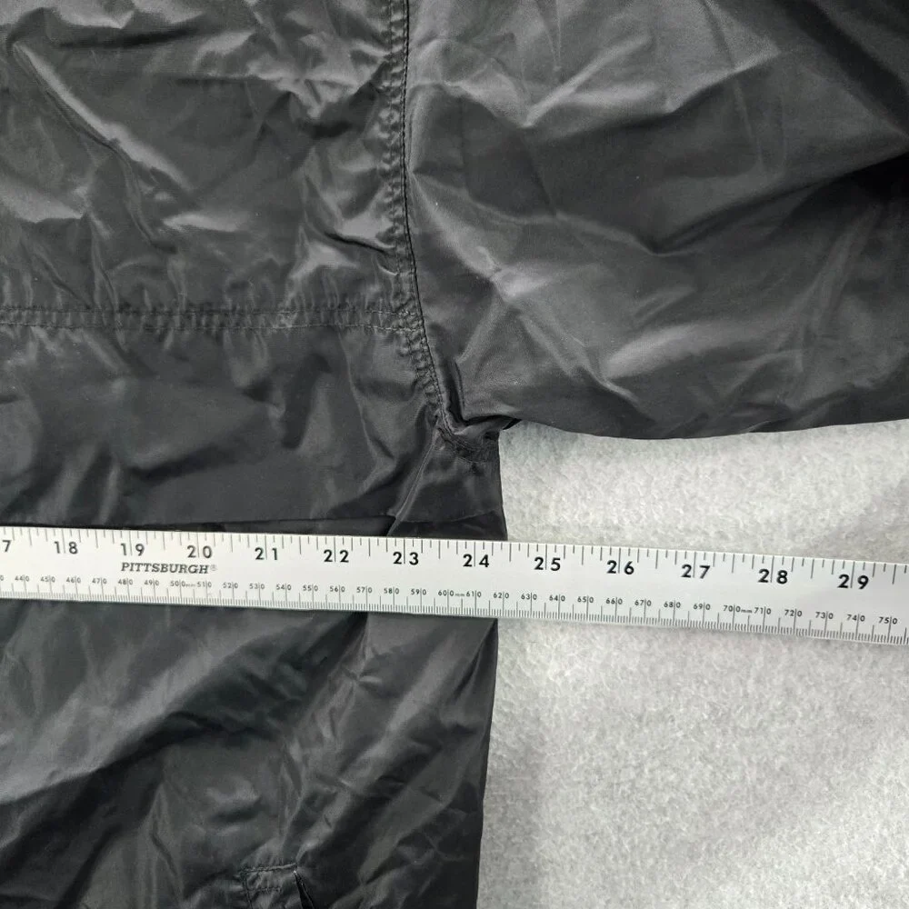 Puma Jacket M Black Nylon Polyester Windbreaker Activewear Logo Long‎ Sleeve